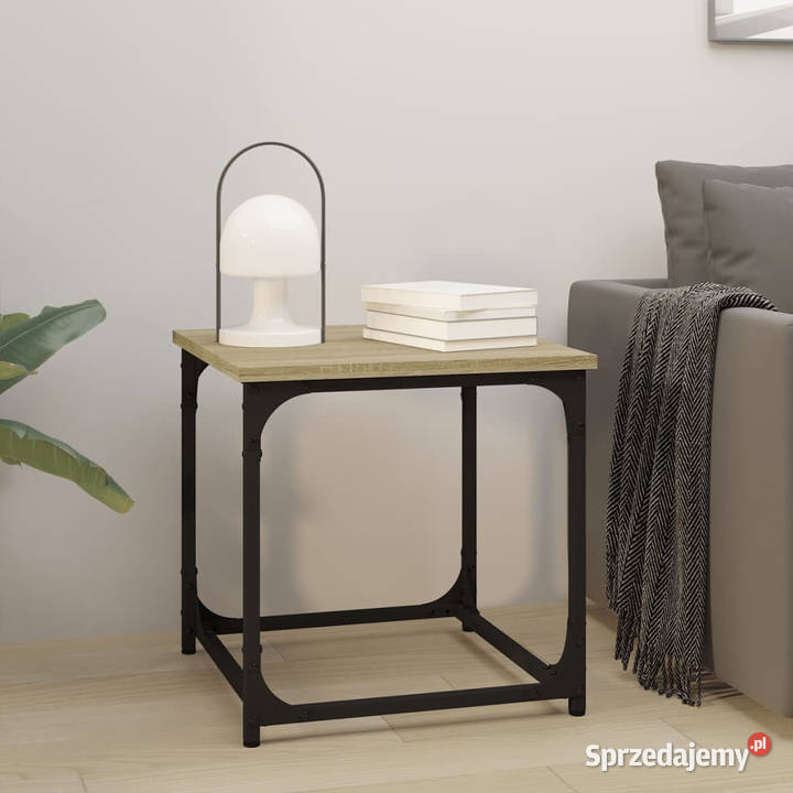 Stolik boczny dąb sonoma 40x40x40 materiał mazowieckie