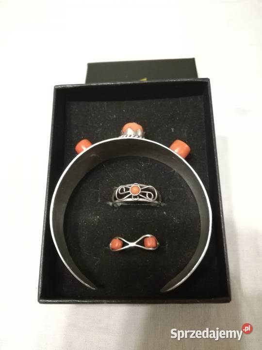 SREB BRANZOLETKA I DWA PIERŚCIONKI IMAGO ARTIS