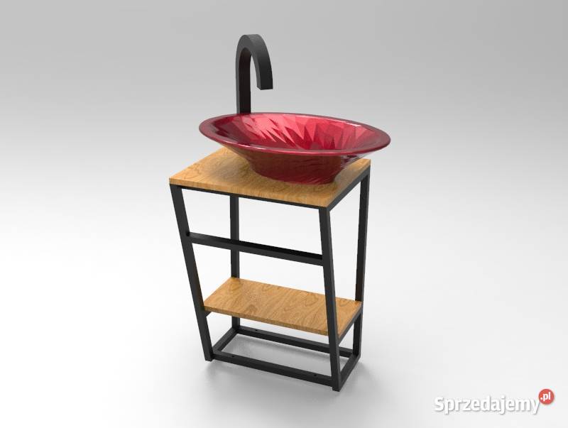 Stelaż pod umywalkę nablatową stojący czarny