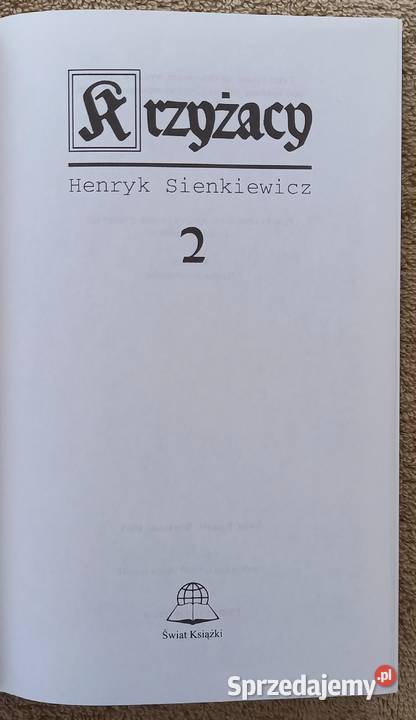 Krzyżacy cz1 i 2 Henryk Sienkiewicz mazowieckie Małkinia Górna