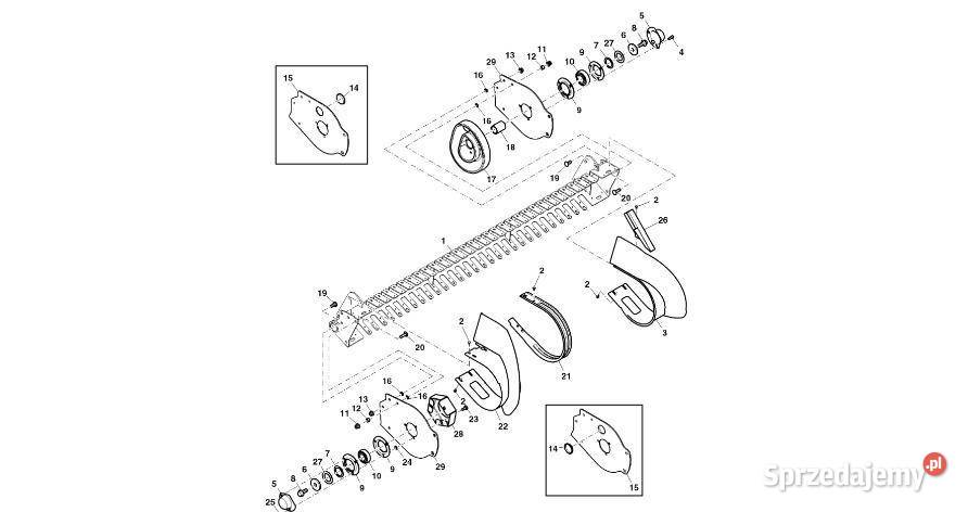 John Deere 960 Część źniwna DC212489 Podbieracz Jastrzębniki