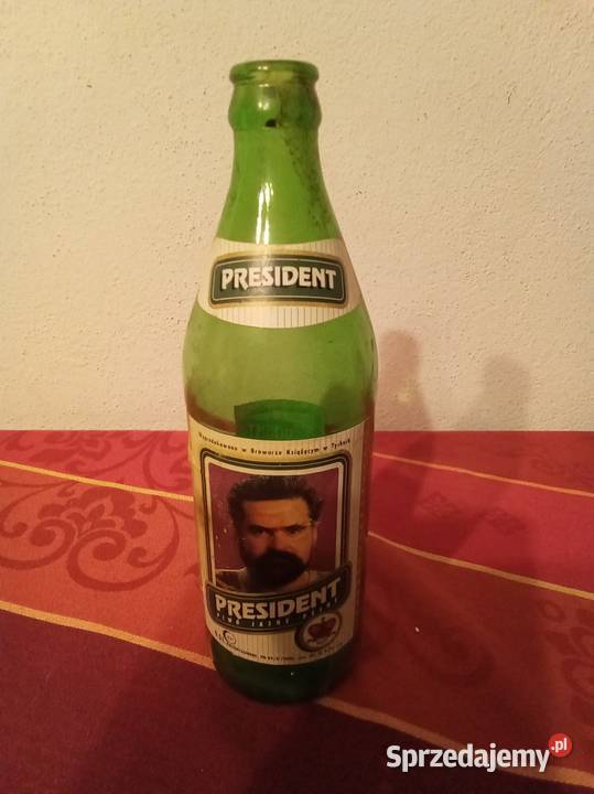 Butelka piwie president Rewiński