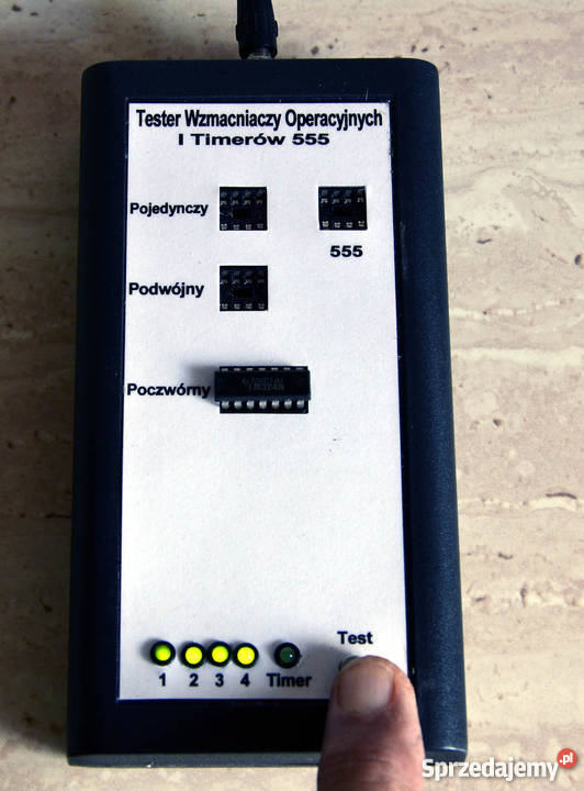 Tester wzmacniaczy operacyjnych i Timerów 555 Elektronika