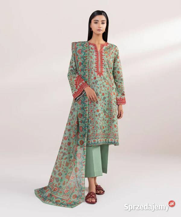 Duża chusta indyjska dupatta szal bawełna