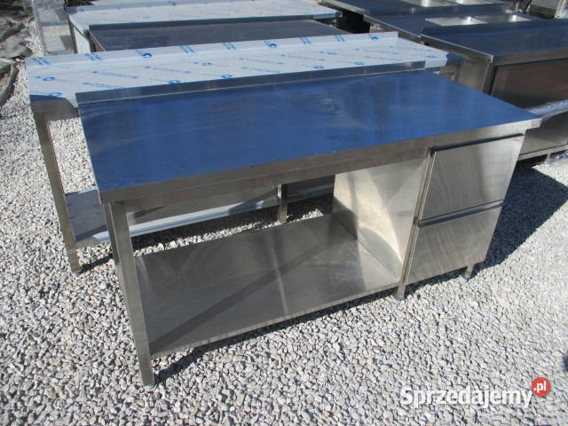 Stół Gastronomiczny Z Półką 2 Szufladami 1607085 Ostrów Wielkopolski