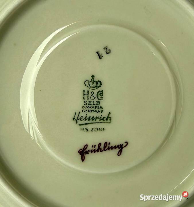 Talerzyk porcelanowy Heinrich Co Selb Bavaria US Kraków