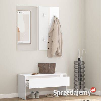 vidaXL Zestaw mebli do przedpokoju biały o Warszawa
