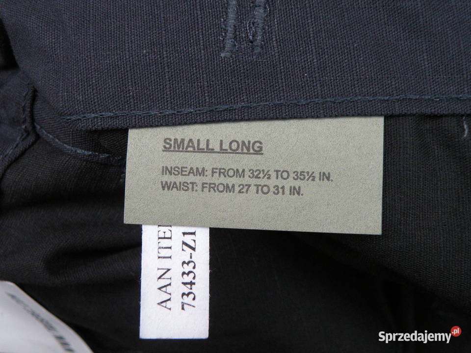 Spodnie BDU NAVY BLUE TRU SPEC small long cotton Wrocław sprzedam