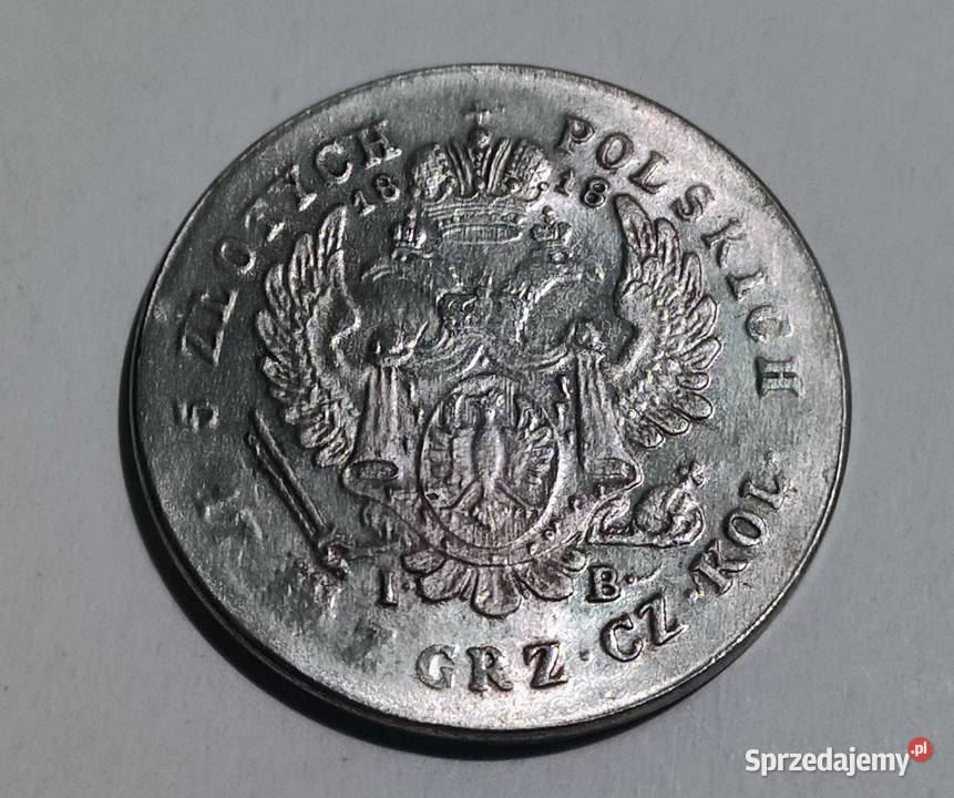 MonetaNumizmatKopia 5 ZŁOTYCH 1818 ALEKSANDER I Pruszków