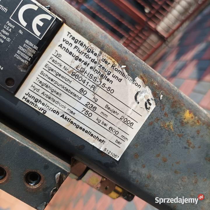 Widły hydrauliczne do wózka widłowego Nowy Tomyśl