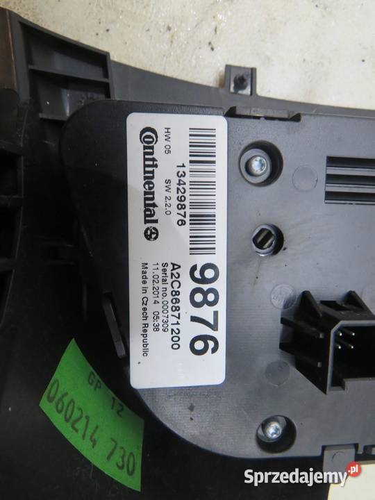 PANEL KLIMATYZACJI ZAFIRA C 13429876