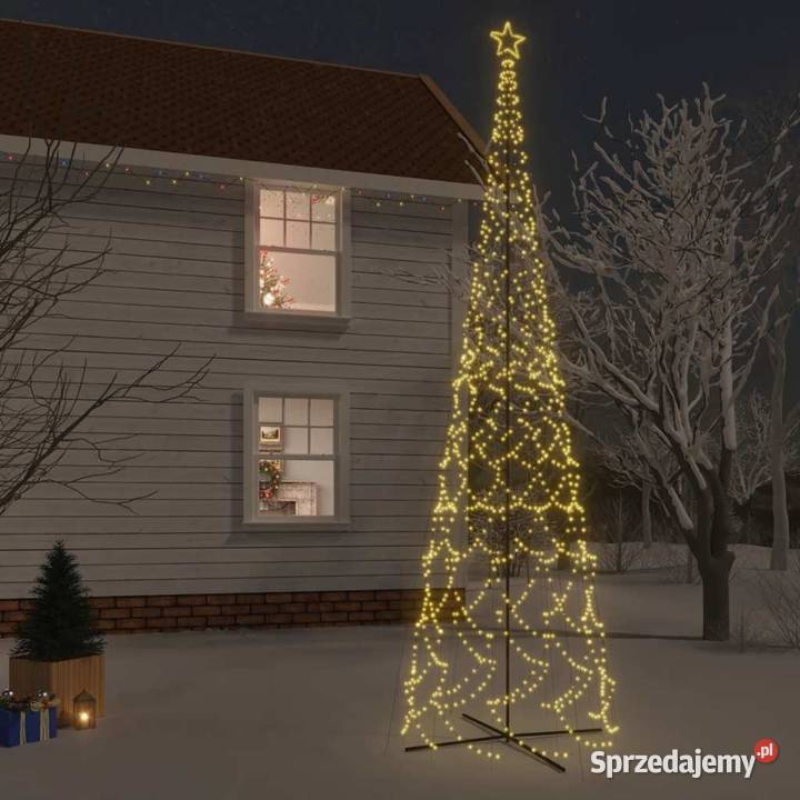Choinka stożkowa 3000 ciepłych białych LED Warszawa