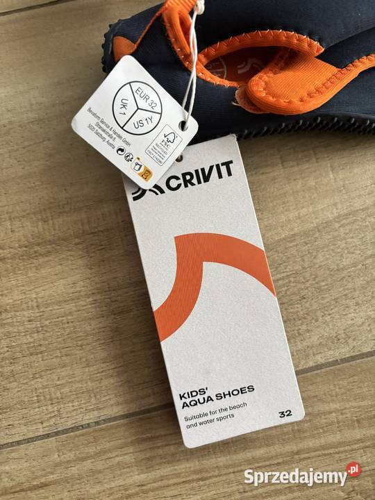 Nowe buty do wody dziecięce Crivit 32 plaża Rozmiar 32 Sportowe sprzedam