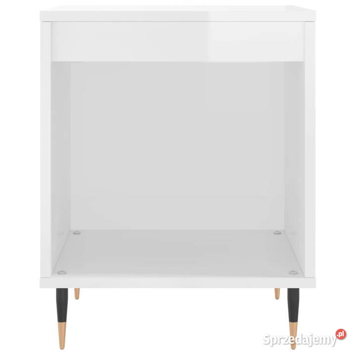Szafki nocne 2 białe wysoki połysk 40x35x50 mazowieckie Warszawa