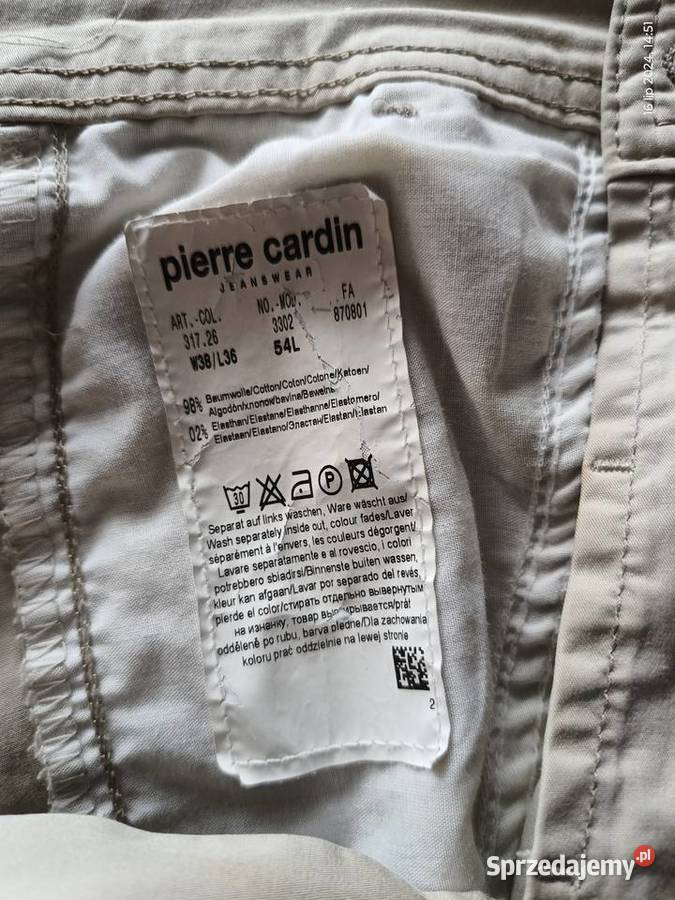 Pierre cardin spodnie letnie Wronki
