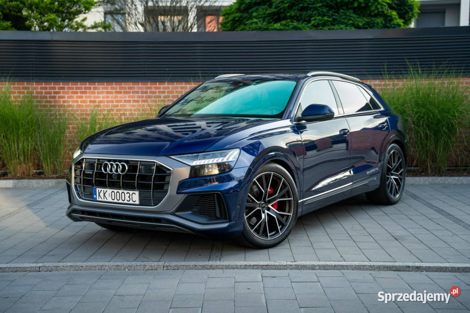 Audi Q8 Matrix Wentylacja foteli Kamery 360 podgrzewane fotele Kraków sprzedam