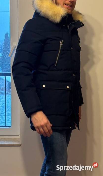 Reserved Kurtka z kapturem Granatowa Rozmiar S Kraków sprzedam