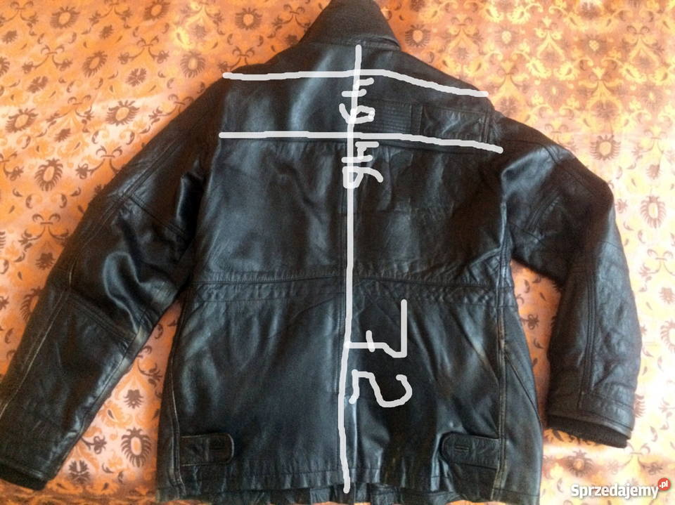 Kurtka skórzana męska czarna rozmiar L 50 Rozmiar L Zbąszynek