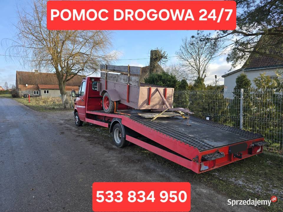 Auto laweta pomoc drogowa transport samochodów i Gołdap
