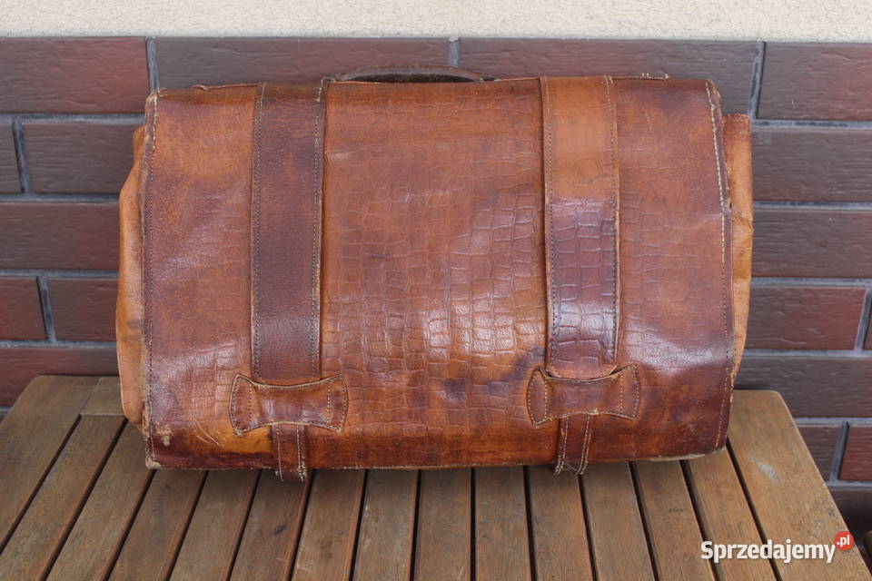 teczka skórzana z prl Pozostałe Kalisz