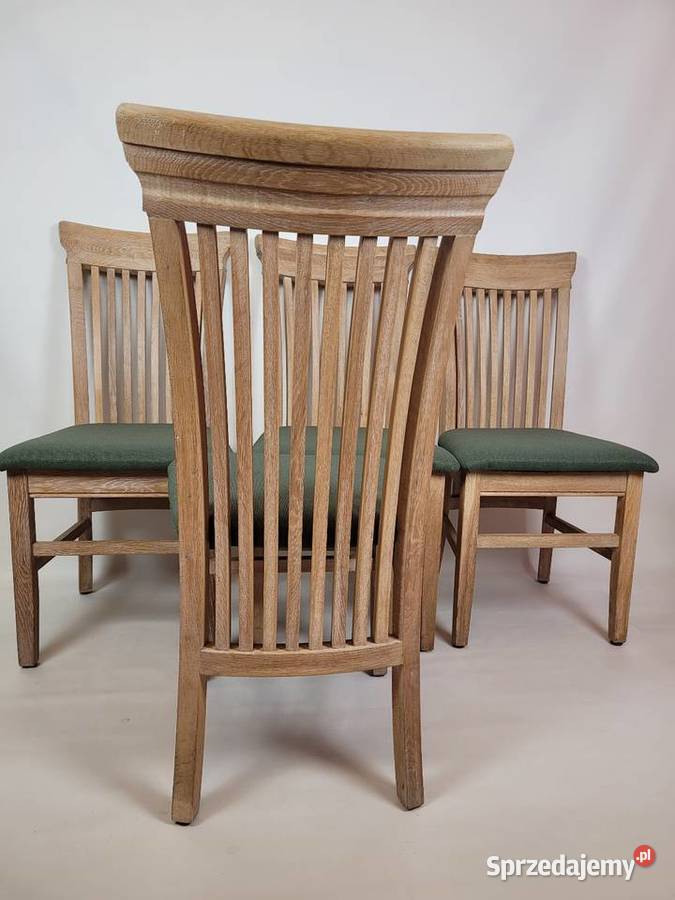 Komplet dębowych krzeseł do jadalni 4 49cm zachodniopomorskie Białogard