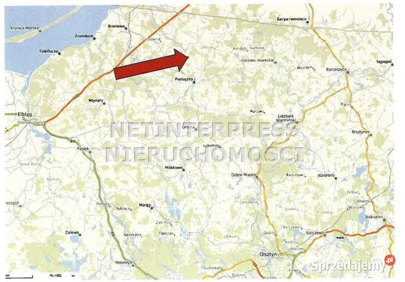 sprzedaży lokalu Piotrowiec 38693 metry 1977zł/m2