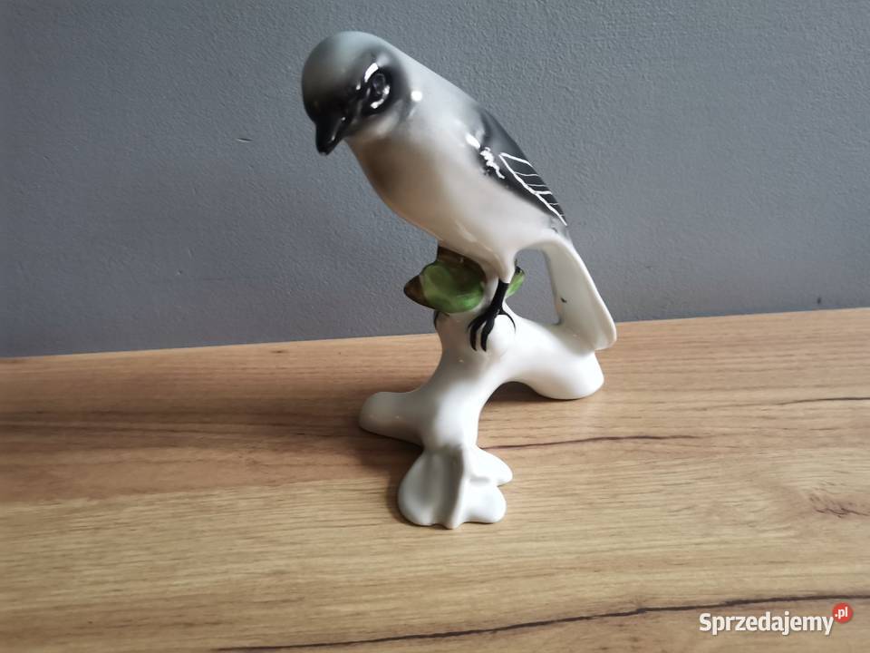 Stara figurka porcelanowa Ptak Dzieżba śląskie