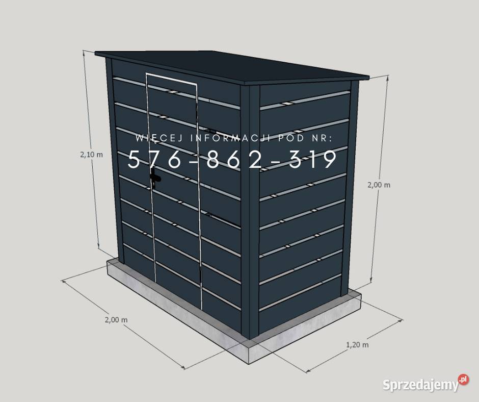 Domek narzędziowy wiata śmietnikowa Chrzanów sprzedam
