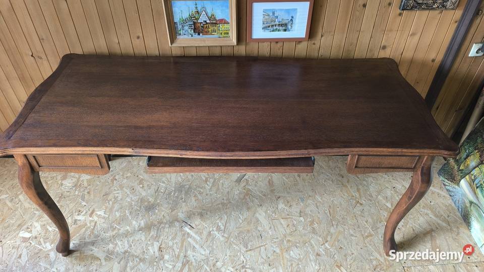 Piękne stylowe biurko w stylu chippendale sprzedam