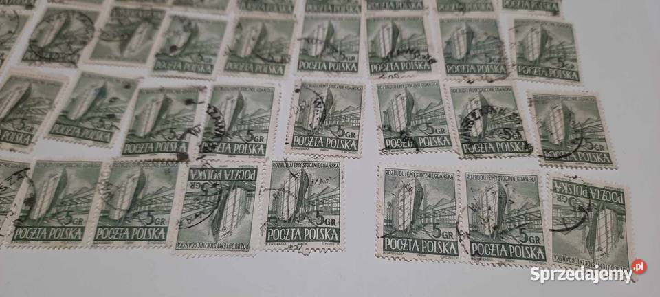 znaczki Rozbudowa Stoczni Gdańskiej 1952r 60 z11 Antyki, Sztuka, Kolekcje mazowieckie Warszawa