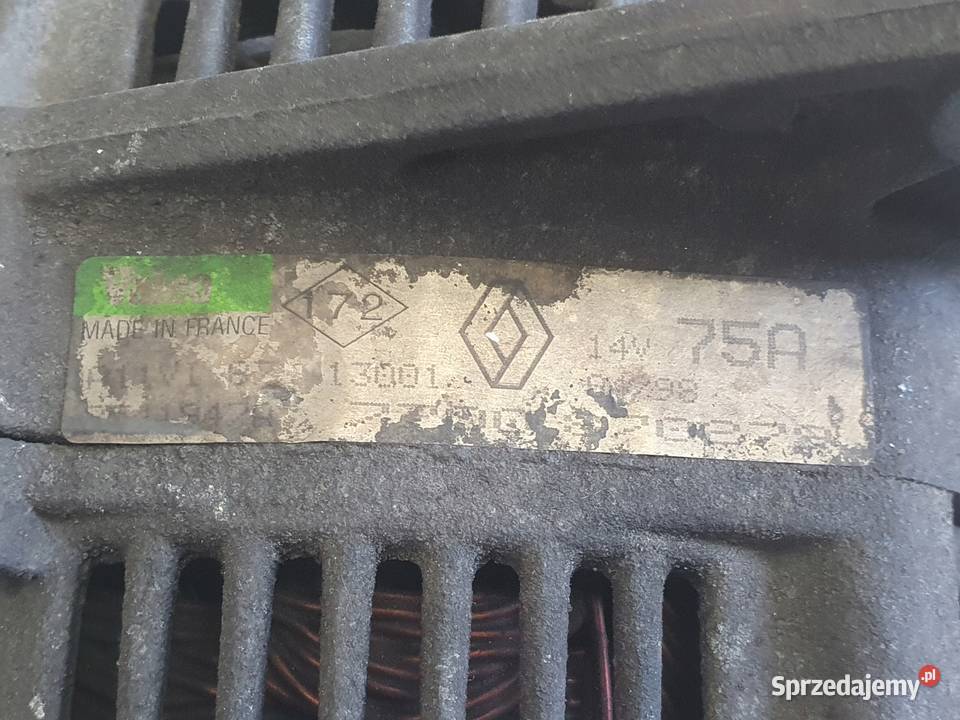 ALTERNATOR Renault Clio II 16 16V 7700870279 Układ elektryczny silnika lubelskie Chełm