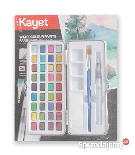 komplet akwareli 36 kolorów zestaw farb Białystok