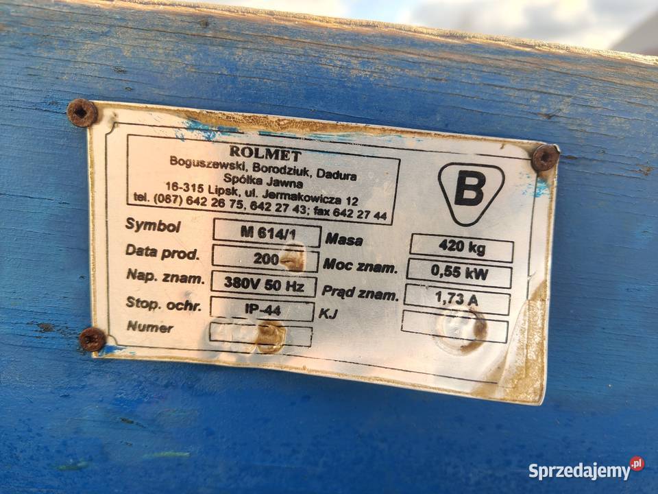 Sortownik do ziemniaków ROLMET Do ziemniaków i warzyw podkarpackie