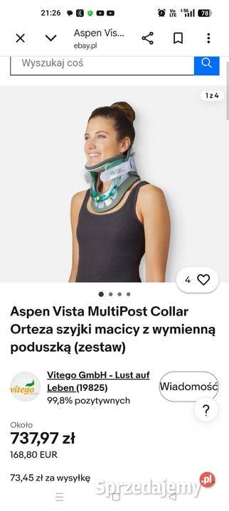 Kołnierz ortopedyczny Aspen Vista sprzedam