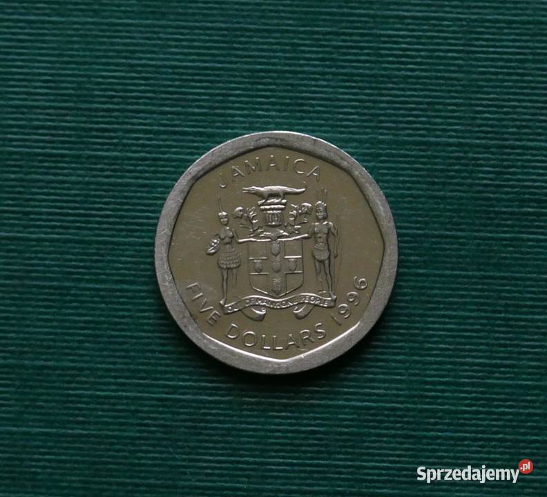 JAMAJKA 5 dolarów 1996r Numizmatyka Gliwice