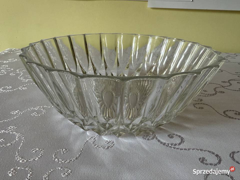 Kryształowa Salaterka Misa Półmisek Klasyka przezroczysty Czerwionka-Leszczyny