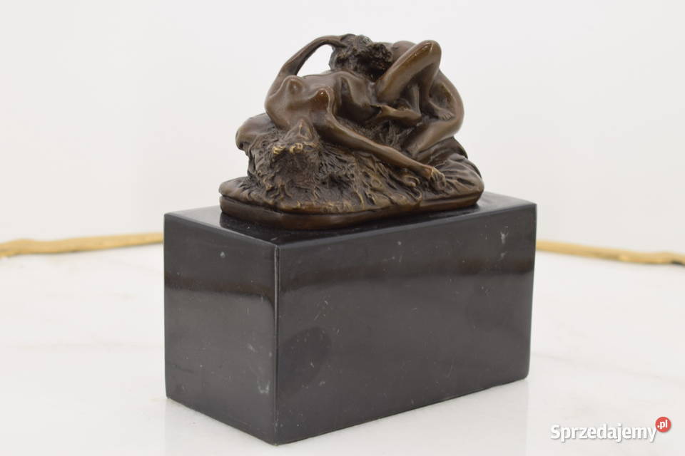 Dwie Kobiety Lesbijki Sensualny Akt z Brązu