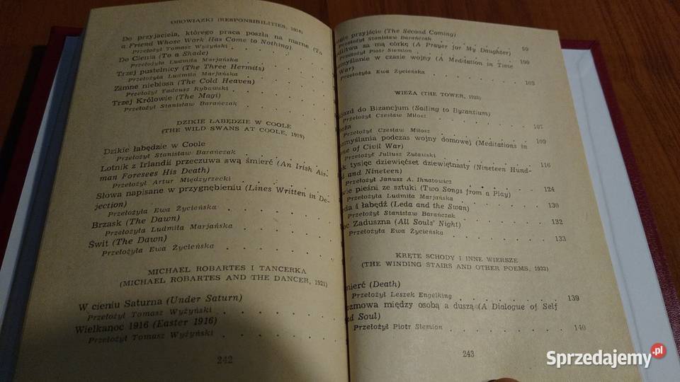 Poezje wybrane William Butler Yeats wybrał Gdańsk