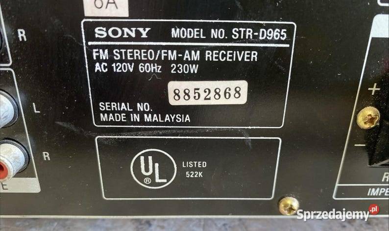 Wzmacniacz Amlituder sony STRD956 Rypin