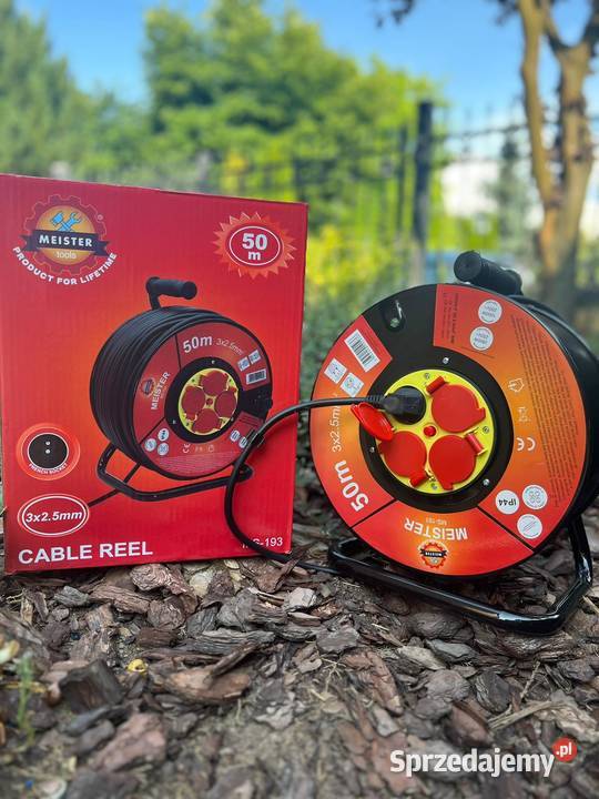 Przedłużacz na metalowym bębnie 50 m Szczecin