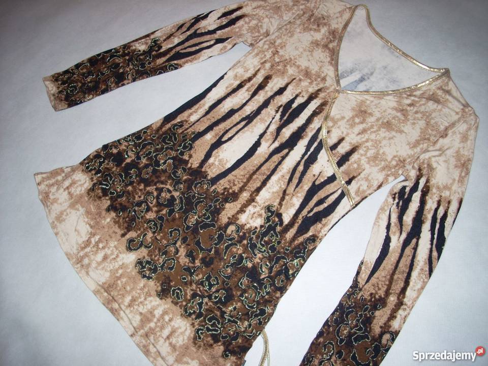 Tunika Bluzka Złota Lamówka J NOwa 36 38 małopolskie Nowy Sącz