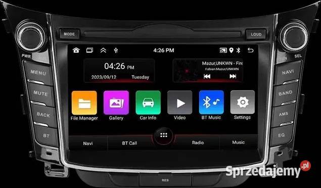 Radio Android 13 Hyundai i30 Elantra GT 20112017 Radioodtwarzacze Ożarowice
