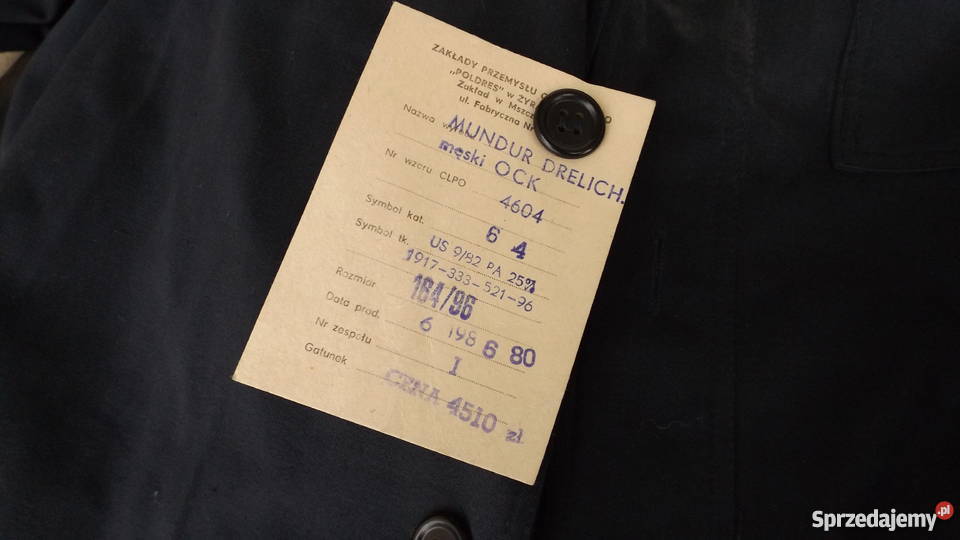 Unikat Nowy kompletny mundur OBRONA CYWILNA PRL Grodziczno