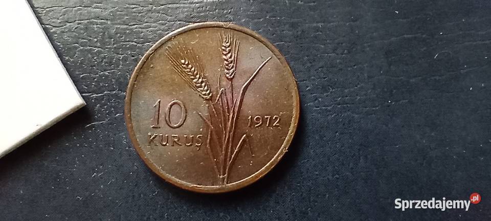 Stare monety 10 kuruszy 1972 Turcja Lesko