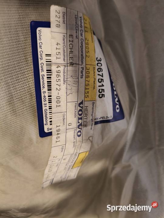 Mata grzewcza fotela Volvo S60 V70 Świdwin