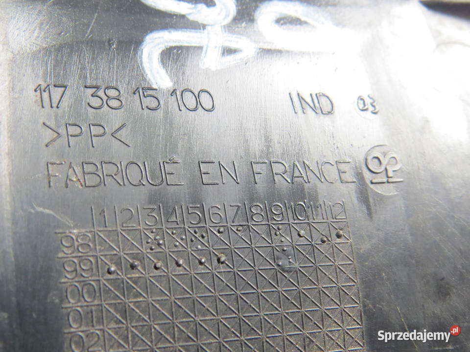 PEUGEOT ELYSEO 50 80 125 9801 osłona zaślepka Szyby i owiewki Warszawa