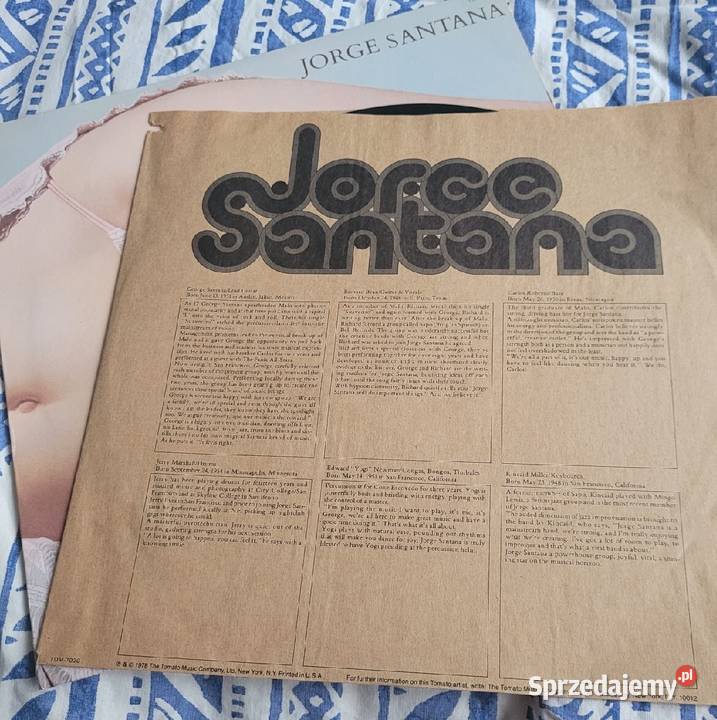 Jorge Santana Jorge Santana wydanie I z roku Płyty i kasety Chełmno