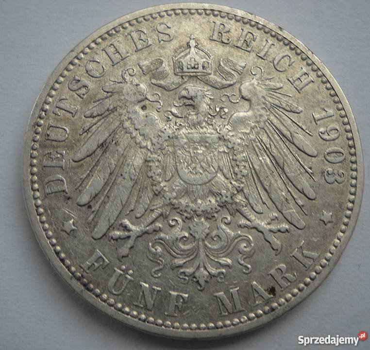 NIEMCY5 MAREK1903 rJSREBRO 900 HAMBURRG Numizmatyka Legionowo
