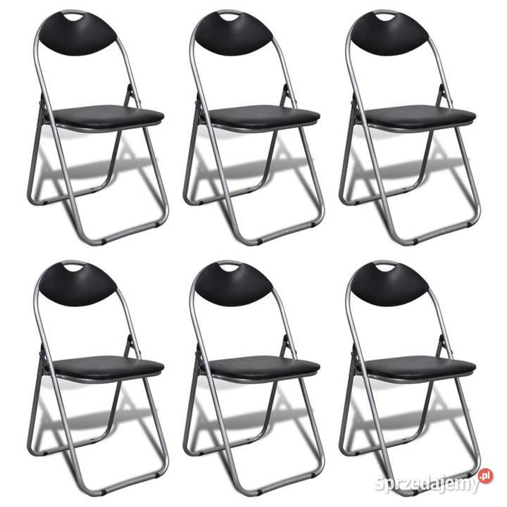 vidaXL Składane krzesła stołowe, 6 szt., 241494
