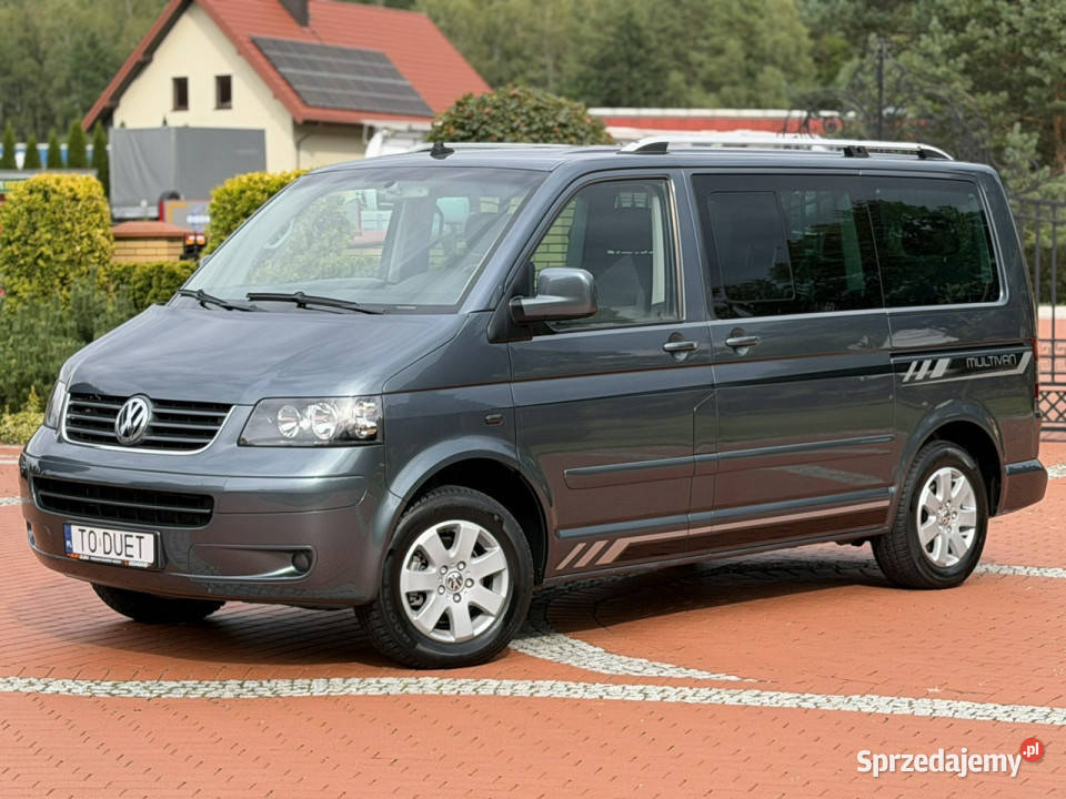 Volkswagen Multivan 25 TDI 174 T5 Hak Webasto gniazdo AUX Motoryzacja Widełki